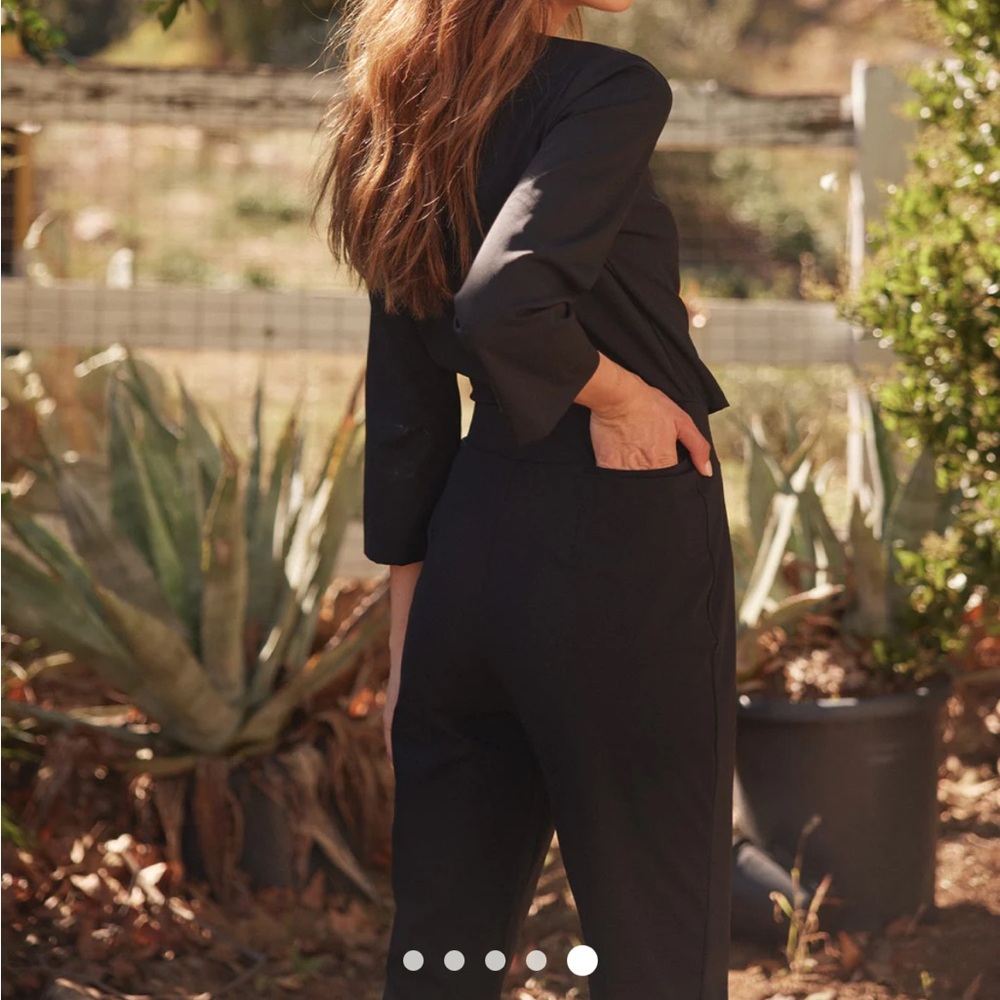 ADAY Black Cropped Jumpsuit - Picture 4 of 8